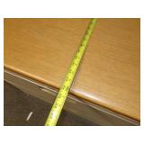 Office Red Desk and Wall Cabinet, Chair, Wood Table, and File Cabinet