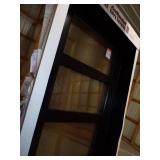 36" Brown Glass Door with Jam
