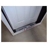 White Exterior Door with Brown Jam 36"