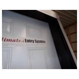 White Exterior Door with Brown Jam 36"