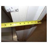 White Exterior Door with Brown Jam 36"