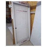 White Exterior Door with Jam 36"