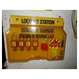 Lockout station with Cable and Wall Case