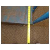 Blue Steel Sheet Goods Cart