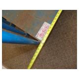 Blue Steel Sheet Goods Cart