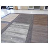 EJ Welsh  loose lay vinyl flooring on Saleroom Floor
