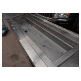 Stainless Steel Prep Table with Sink and Burners for Inset Pots