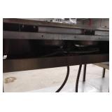 Stainless Steel Prep Table with Sink and Burners for Inset Pots