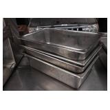*4* Stainless Steel Pans - 12.5"x20.75"x5.75"