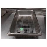 *2* Stainless Steel Perforated Steam Table Pans - 12.75"x21"x4"