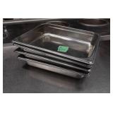 *4* Stainless Steel Pans - 12.75"x12.5"x2.5"