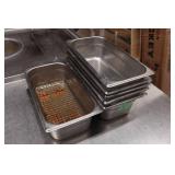 *6* Stainless Steel Pans - 7"x12.75"x3.75"