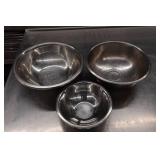 *6* Stainless Mixing Bowls - 8", 10.75" & 11.5"