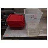Clear Food Storage Bins and Lids