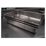 *3* Stainless Steel Pans - 12.75"x21"x4"