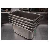 *5* Stainless Steel Pans - 7"X12.75"X5.75