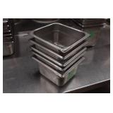 *5* Stainless Steel Pans - 6.5"x7"x4"
