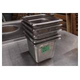 *5* Stainless Steel Pans - 6.5"X7"5.5"