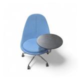2 Blue Keilhauer Reversable ArmTablet Chairs each retails new for $1370