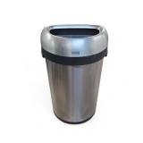Silver Trash Can
