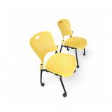 2 Herman Miller Caper Chairs On Wheels-Yellow Retail at $320 Each