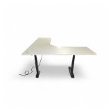 L Shaped Power Table 84x72x24