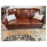 Smith Brothers of Berne Leather Sofa - 84 in W x 34 in H x 33 in D