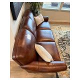 Smith Brothers of Berne Leather Sofa - 84 in W x 34 in H x 33 in D
