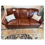Smith Brothers of Berne Leather Sofa - 84 in W x 34 in H x 33 in D