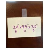 Smith Brothers of Berne Leather Sofa - 84 in W x 34 in H x 33 in D