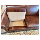 Smith Brothers of Berne Leather Sofa - 84 in W x 34 in H x 33 in D