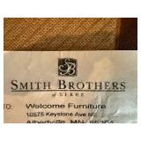 Smith Brothers of Berne Leather Sofa - 84 in W x 34 in H x 33 in D