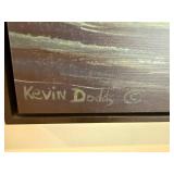 Kevin Dodds - Two Loons on Lake Framed Canvas Signed Print (37 x 47 in)