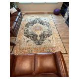 Andorra Oriental Area Rug - 7ft11in x 11ft3in - Polypropylene/Nylon Blend, Machine-Woven