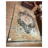 Andorra Oriental Area Rug - 7ft11in x 11ft3in - Polypropylene/Nylon Blend, Machine-Woven