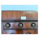 MAGNIFICENT Antique Solid Rosewood Door From India w Orig Brass Hardware & Wall Mountable