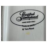Certified International Tara Reed Ole Relish Tray - 4-Comp Ceramic Tray & Hand Towel Set