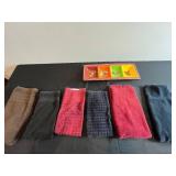 Certified International Tara Reed Ole Relish Tray - 4-Comp Ceramic Tray & Hand Towel Set