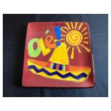 Certified International Tara Reed Ole Dessert Plate 8.25 in & Caliente Plate (Lot of 2)