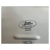 California Souvenir Ceramic Plate Set - 2-Piece Orange Cactus & Rainbow Design