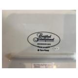 California Souvenir Ceramic Plate Set - 2-Piece Orange Cactus & Rainbow Design