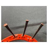 Unique Lucky Lady Bug Made out of Horseshoes & Nails Decorative Art Piece