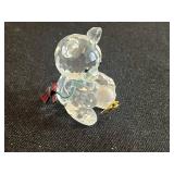 Swarovski Mini Crystal Bear - Clear Faceted Figurine (Made in Austria)