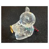Swarovski Mini Crystal Bear - Clear Faceted Figurine (Made in Austria)