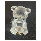 Swarovski Mini Crystal Bear - Clear Faceted Figurine (Made in Austria)