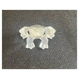 Swarovski Mini Crystal Frog A 7642 - Silver Crystal Figurine, Made in Austria