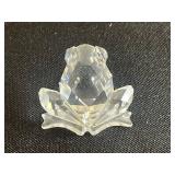 Swarovski Mini Crystal Frog A 7642 - Silver Crystal Figurine, Made in Austria