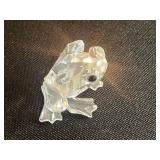 Swarovski Mini Crystal Frog A 7642 - Silver Crystal Figurine, Made in Austria
