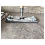 Tile Tools Set - Mud Pan, Floor Squeegee Head, Grout Float & Wood Handle