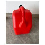 5-Gallon Gasoline Can - Red Plastic With Integrated Handle & Cap